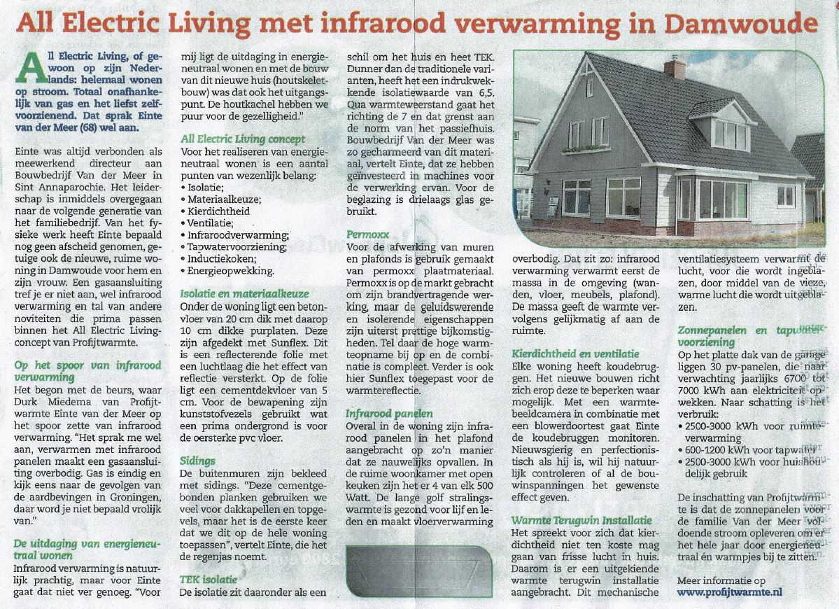 All Electric Living met infrarood verwarming in Damwoud