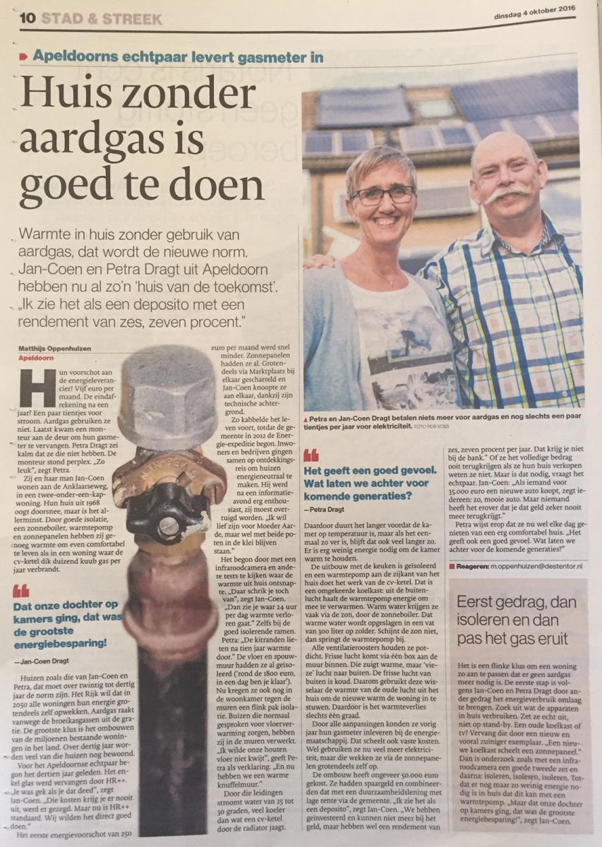 Interview Jan-Coen en Petra Dragt uit Apeldoorn